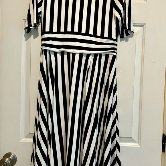 NWT Boden Kassidy dress in French Navy and Ivory stripe. Size 10 Petite - Picture 7 of 9